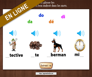 Replacer les syllabes