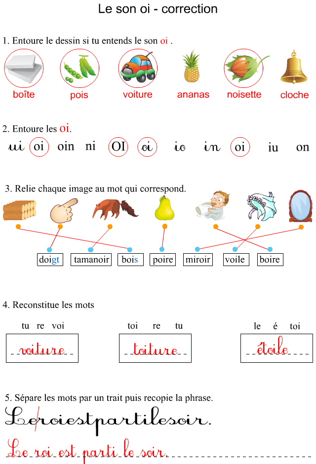 Fiche D exercices Imprimer Le Son Oi Apprendre Lire Fiche D exercices Imprimer Le Son Oi Apprendre Lire