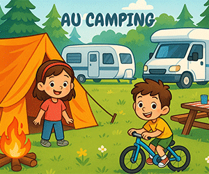 Histoire à lire ou à écouter : au camping
