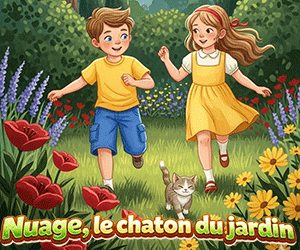 Nuage, le chaton du jardin, histoire à lire ou à écouter en ligne