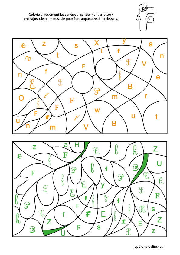 Coloriage Magique Lettres Majuscules Maternelle / Exercices de