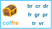 Les sons br, cr, dt, fr, gr, pr, tr, vr Apprendre à lire, les sons br, cr, dt, fr, gr, pr, tr, vr