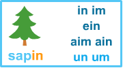 Les sons in, im, ein, ain, aim, un, um Apprendre à lire, les sons in, im, ein, ain, aim, un, um